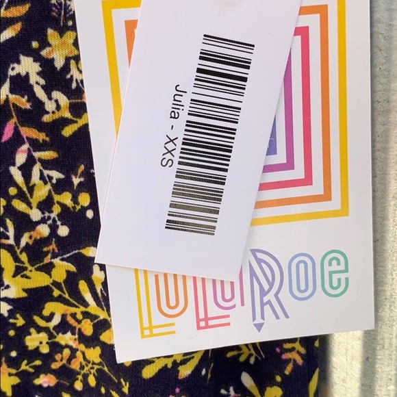 NWT Lularoe Julia Print Dress XXS - Picture 6 of 7